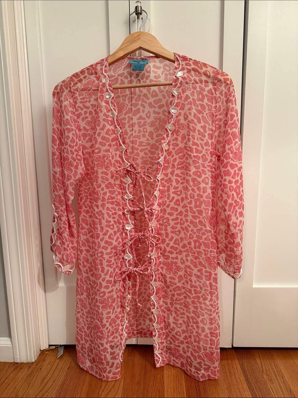 Letarte Pink Animal Print Swim Coverup